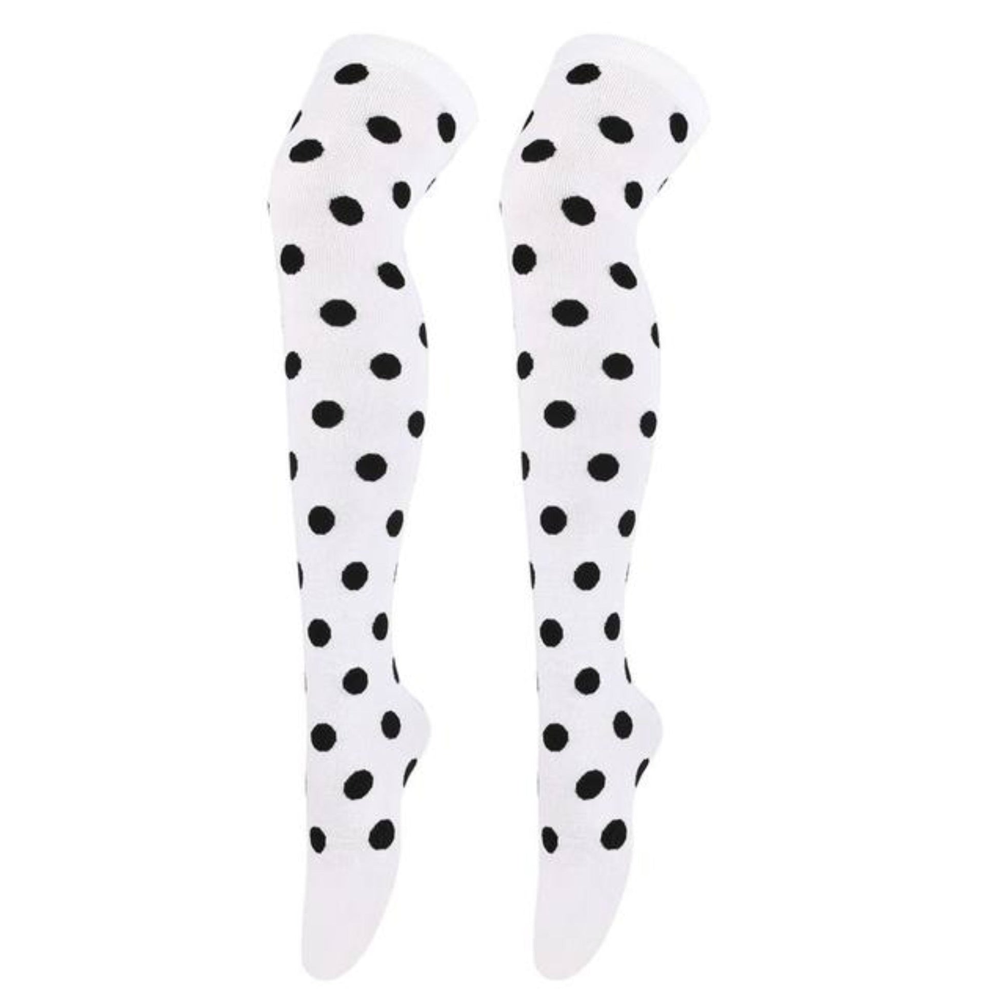 Colorful Polka Dot Pattern Tube Socks from the Sock Panda (Thigh High)