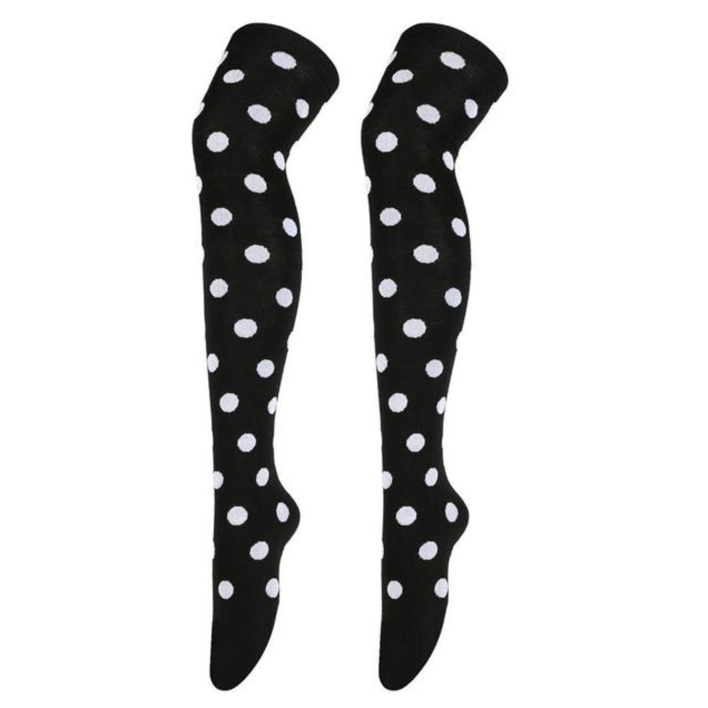 Colorful Polka Dot Pattern Tube Socks from the Sock Panda (Thigh High)