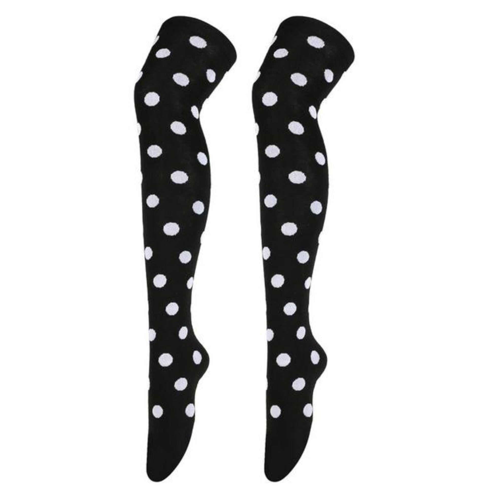 Colorful Polka Dot Pattern Tube Socks from the Sock Panda (Thigh High)