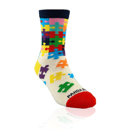 Colorful Puzzle Socks from the Sock Panda (Ages 3 - 7)