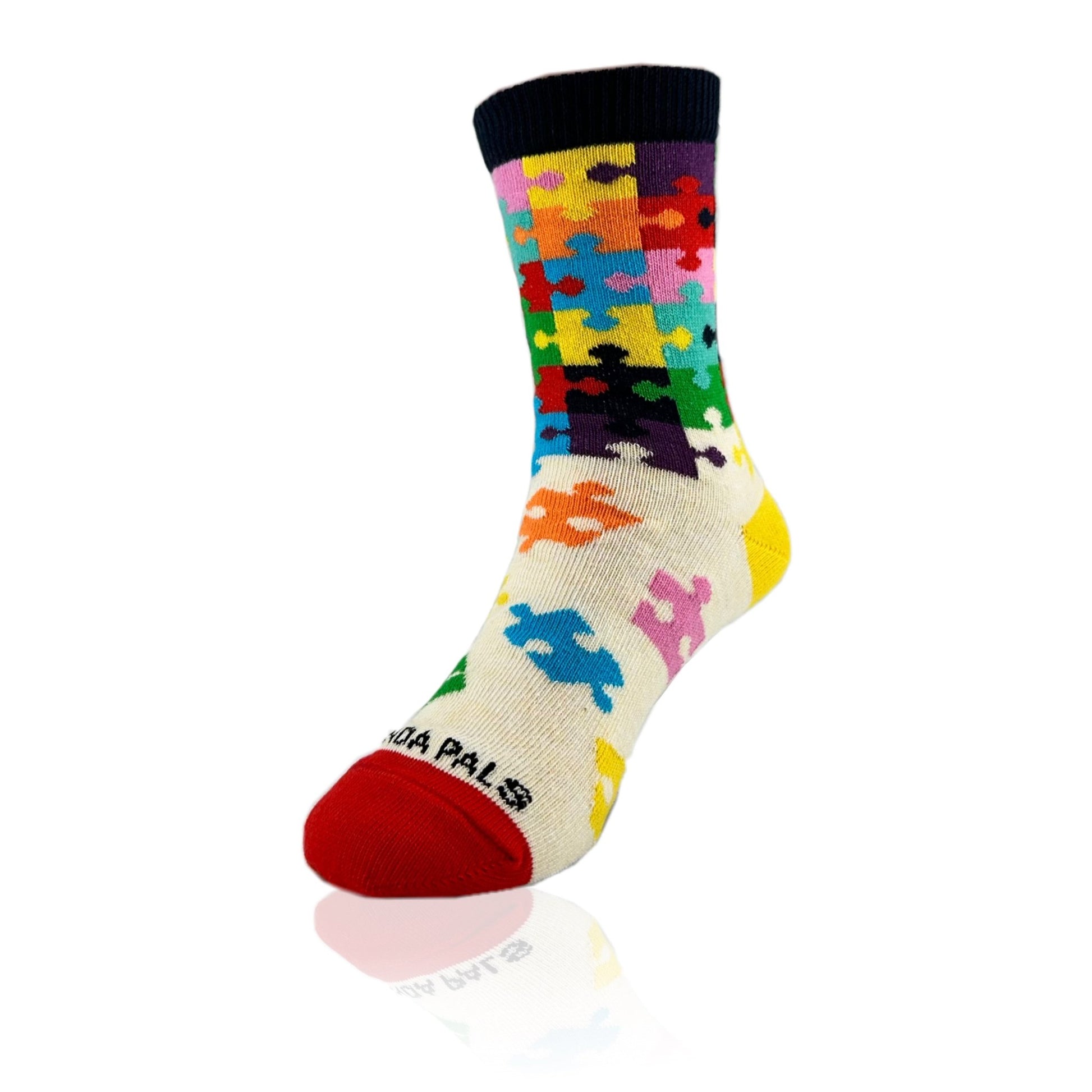 Colorful Puzzle Socks from the Sock Panda (Ages 3 - 7)