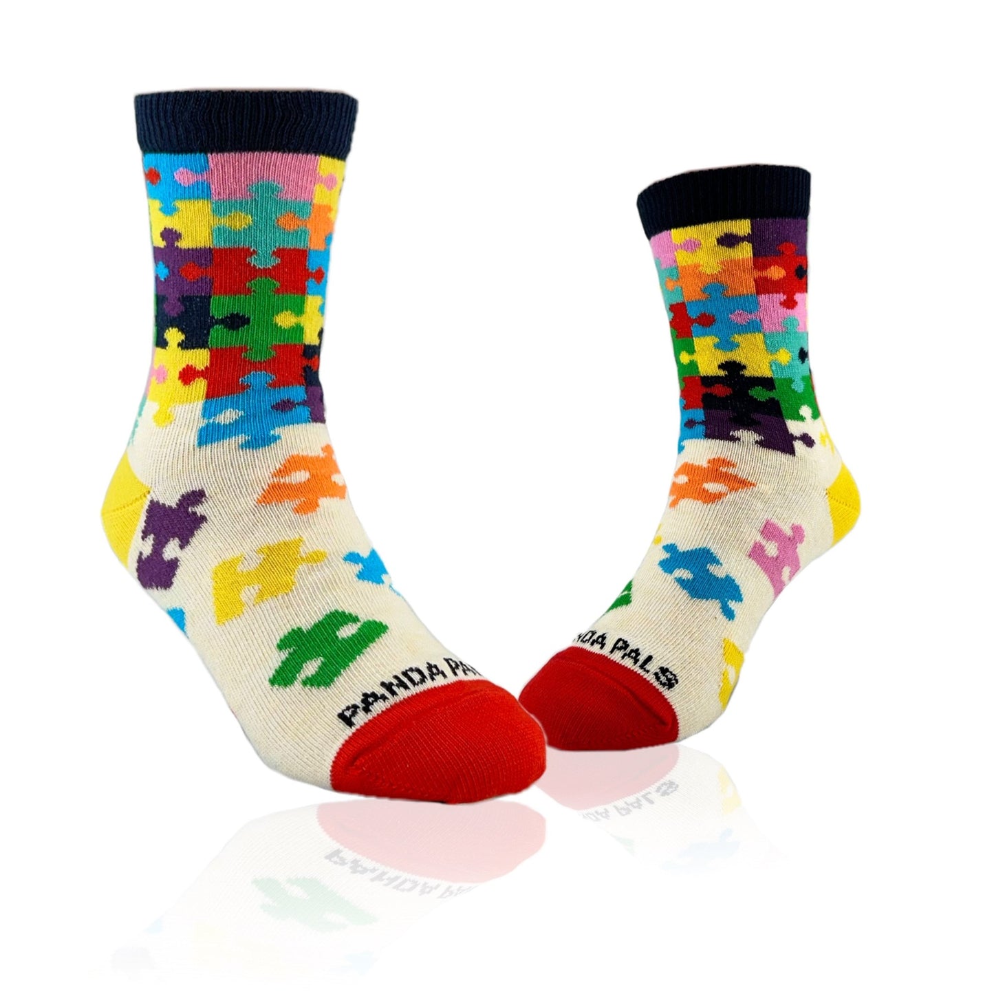 Colorful Puzzle Socks from the Sock Panda (Ages 3 - 7)
