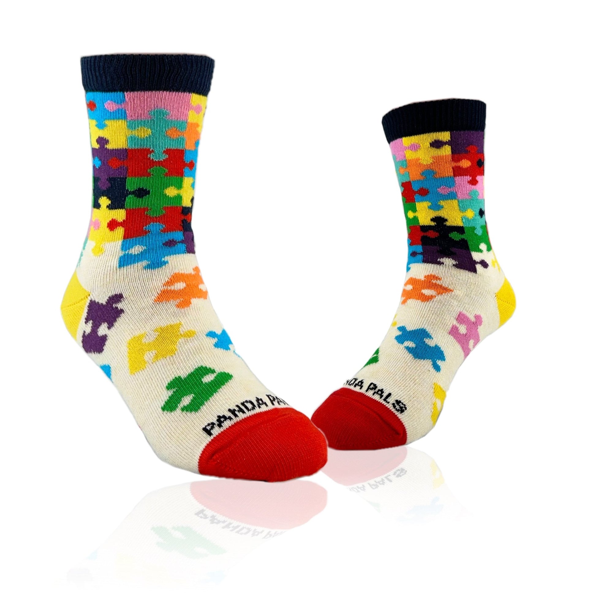 Colorful Puzzle Socks from the Sock Panda (Ages 3 - 7)