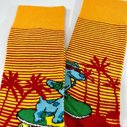 Cool Skateboarding Dog Socks from the Sock Panda (Adult Small - Shoe Sizes 2 - 5)
