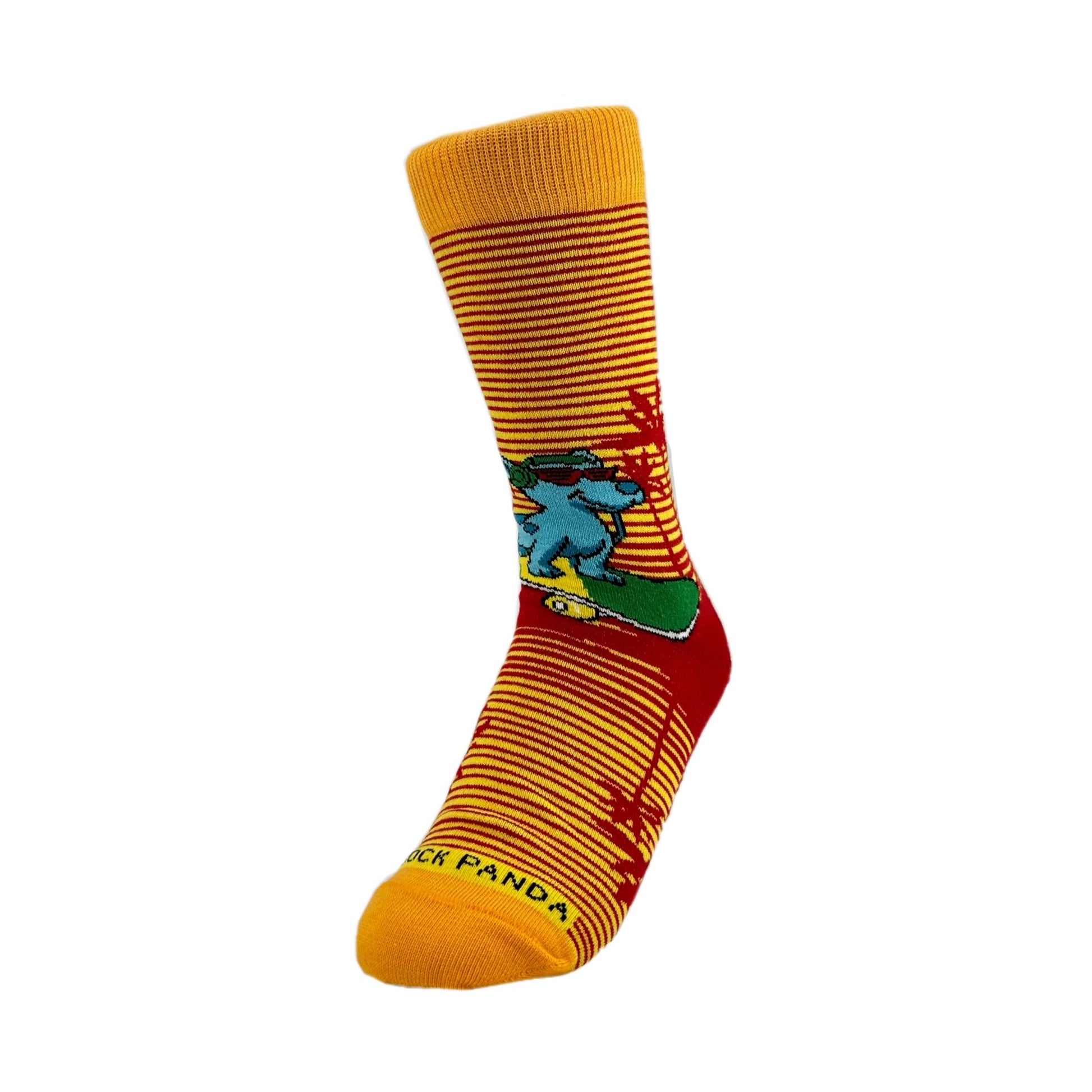 Cool Skateboarding Dog Socks from the Sock Panda (Adult Small - Shoe Sizes 2 - 5)