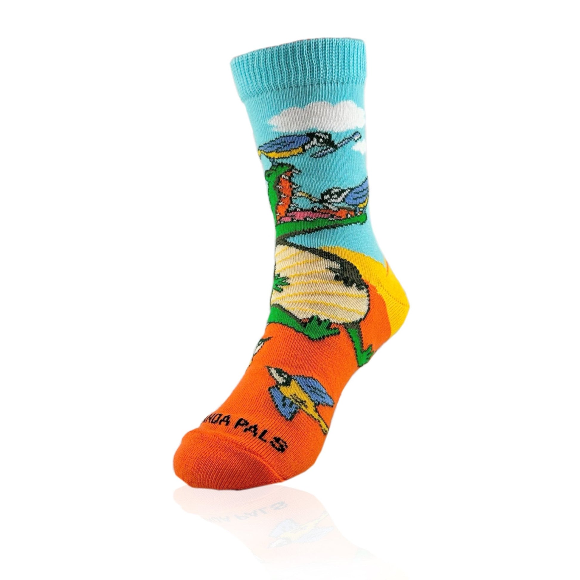 Crocodile Bird Teeth Cleaning Socks from the Sock Panda (Ages 3 - 7)