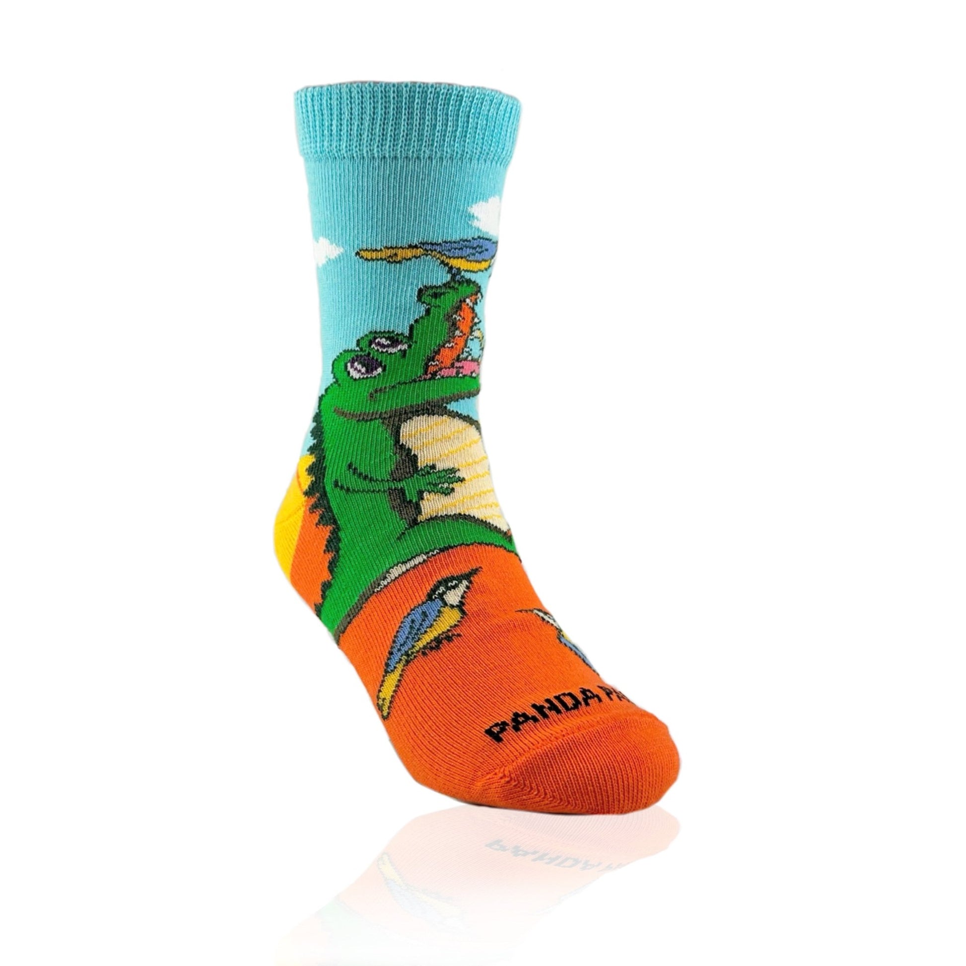 Crocodile Bird Teeth Cleaning Socks from the Sock Panda (Ages 3 - 7)