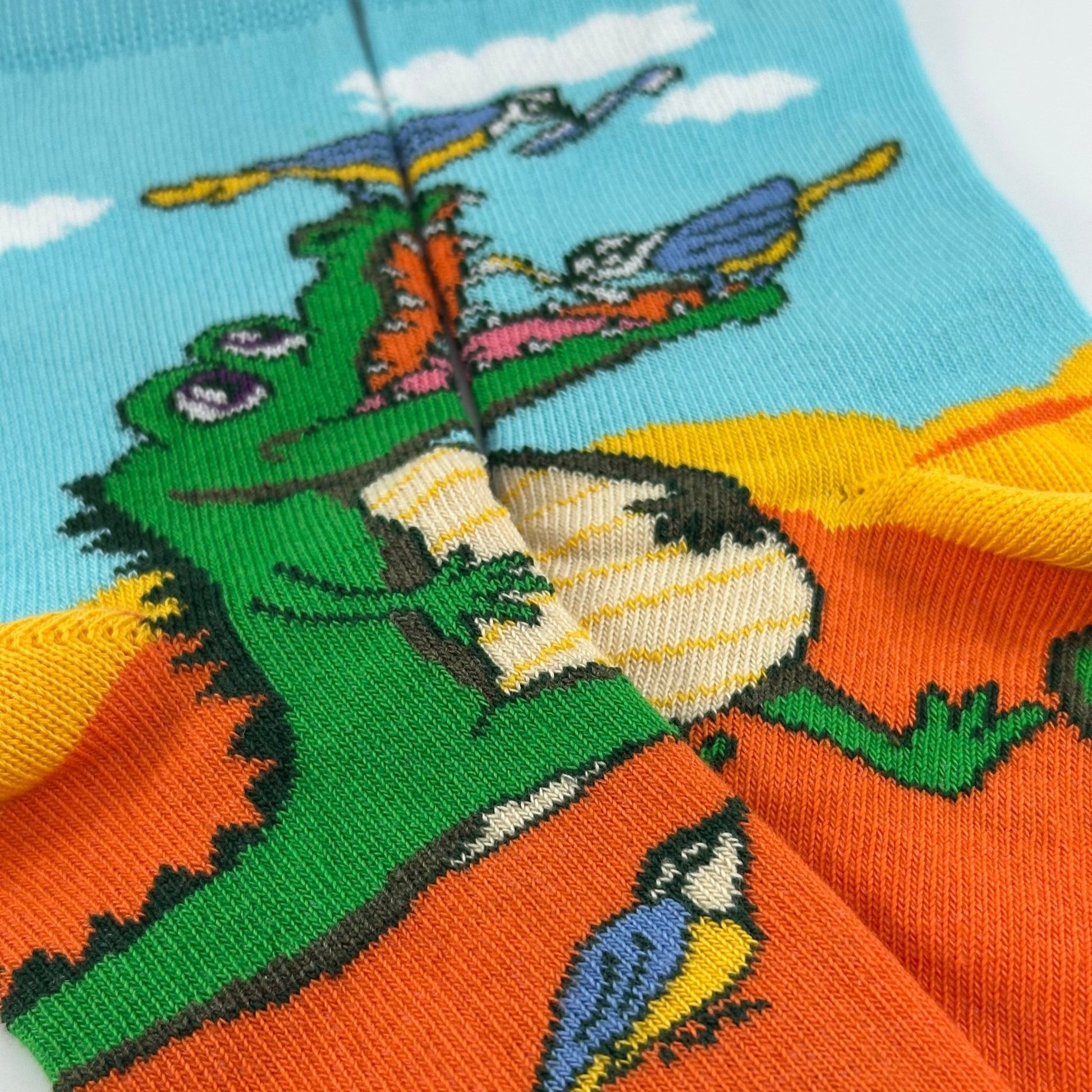Crocodile Bird Teeth Cleaning Socks from the Sock Panda (Ages 3 - 7)
