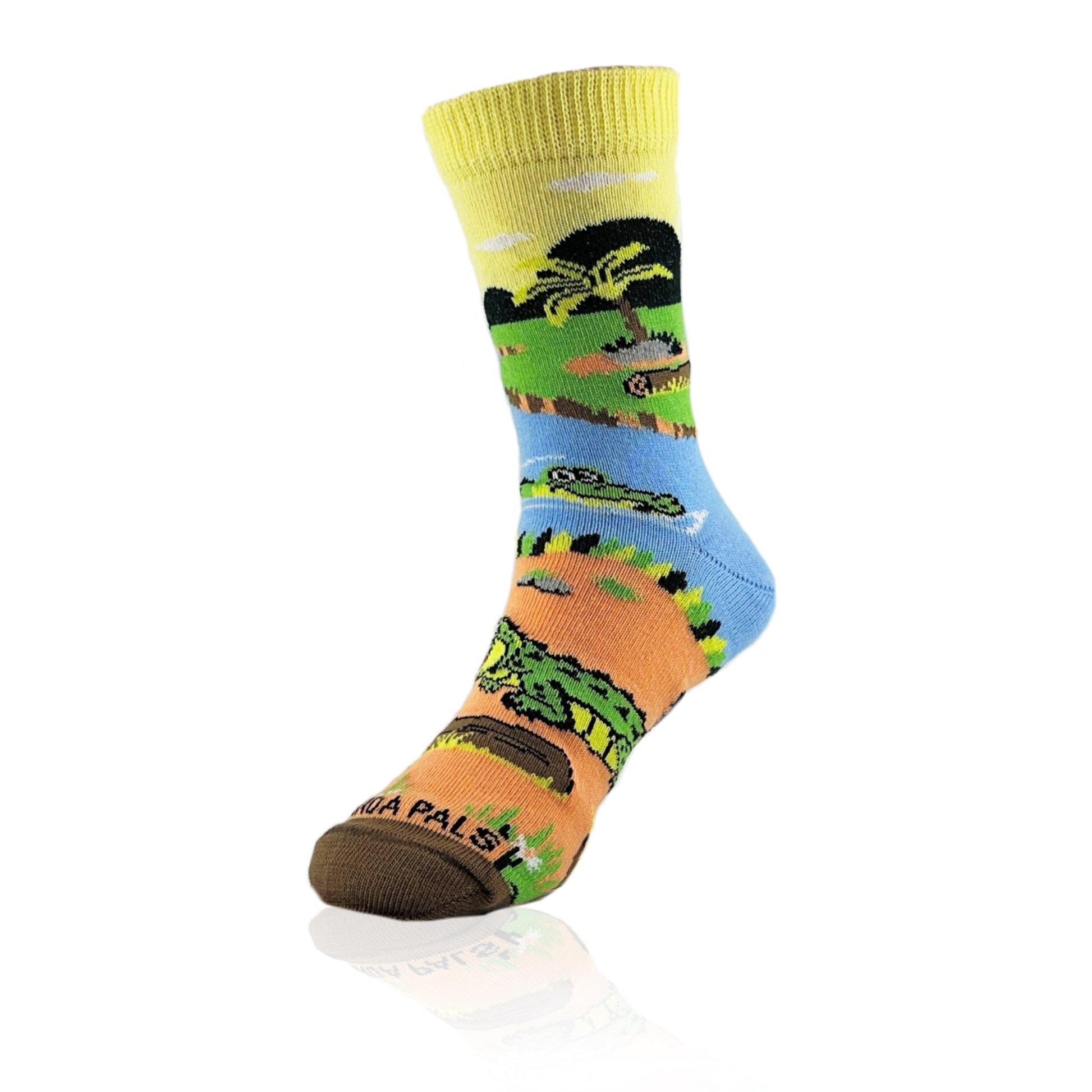 Crocodiles in Paradise Socks from the Sock Panda (Ages 3 - 7)