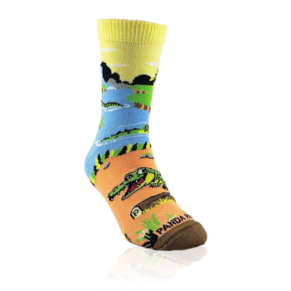 Crocodiles in Paradise Socks from the Sock Panda (Ages 3 - 7)