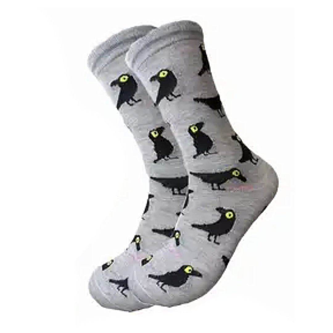 Crow Socks from the Sock Panda (Adult Medium - Women's Shoe Sizes 5 - 10)