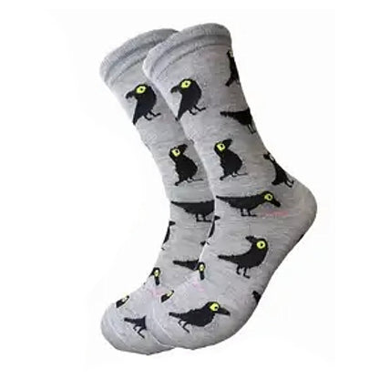 Crow Socks from the Sock Panda (Adult Medium - Women's Shoe Sizes 5 - 10)