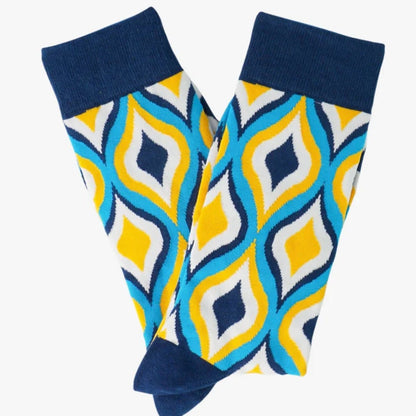 Curvey Patterned Socks from the Sock Panda (Adult Large - Men's Shoe Sizes 8 - 12)