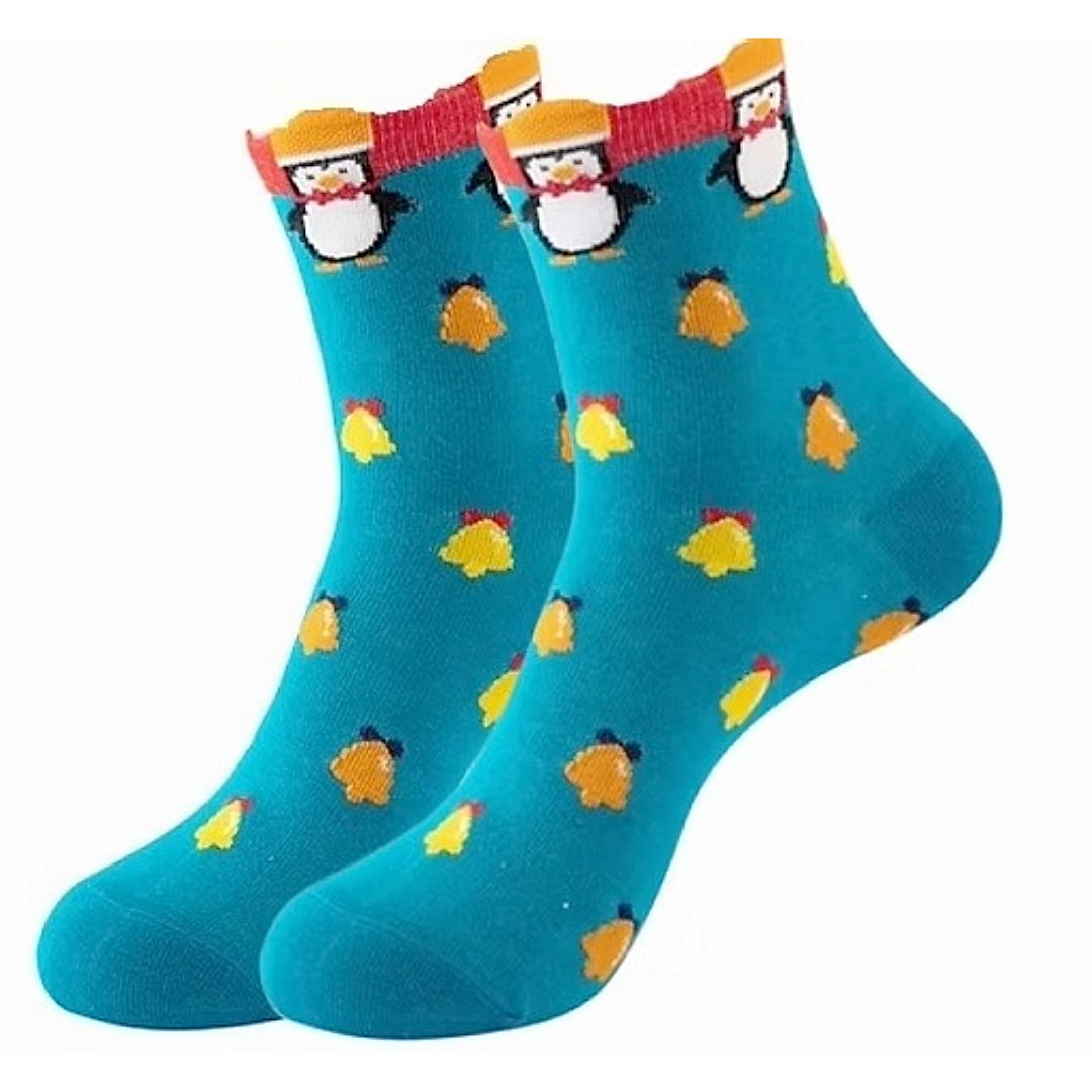 Cute Holiday Pattern Socks (Adult Medium - Women's Shoe Sizes 5 - 10)