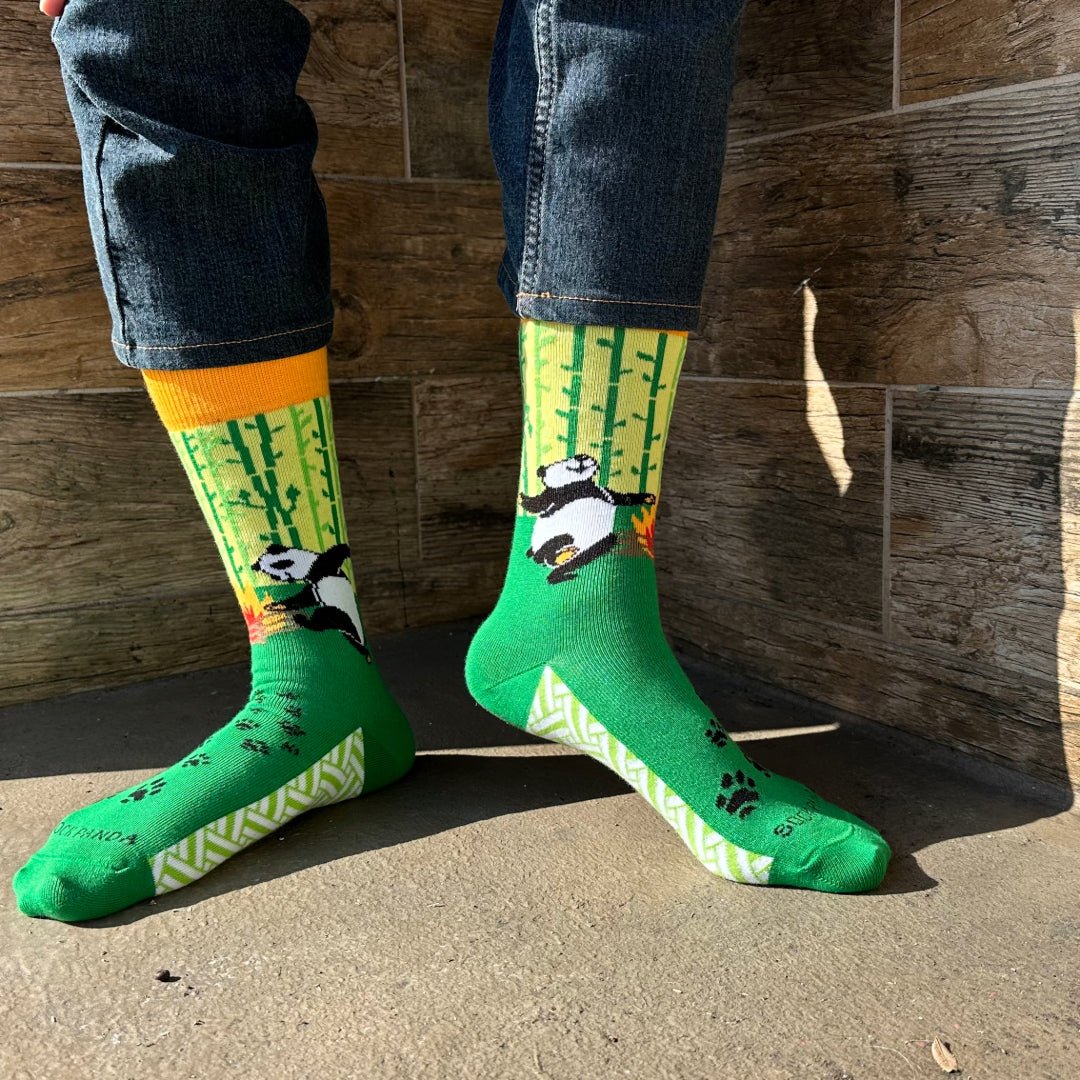 Dancing Panda Socks from the Sock Panda (Adult Small - Shoe Sizes 2 - 5)