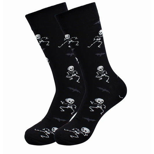 Dancing Skeleton Socks from the Sock Panda (Adult Large - Men's Shoe Sizes 8-12) DanceSkeletonLg2