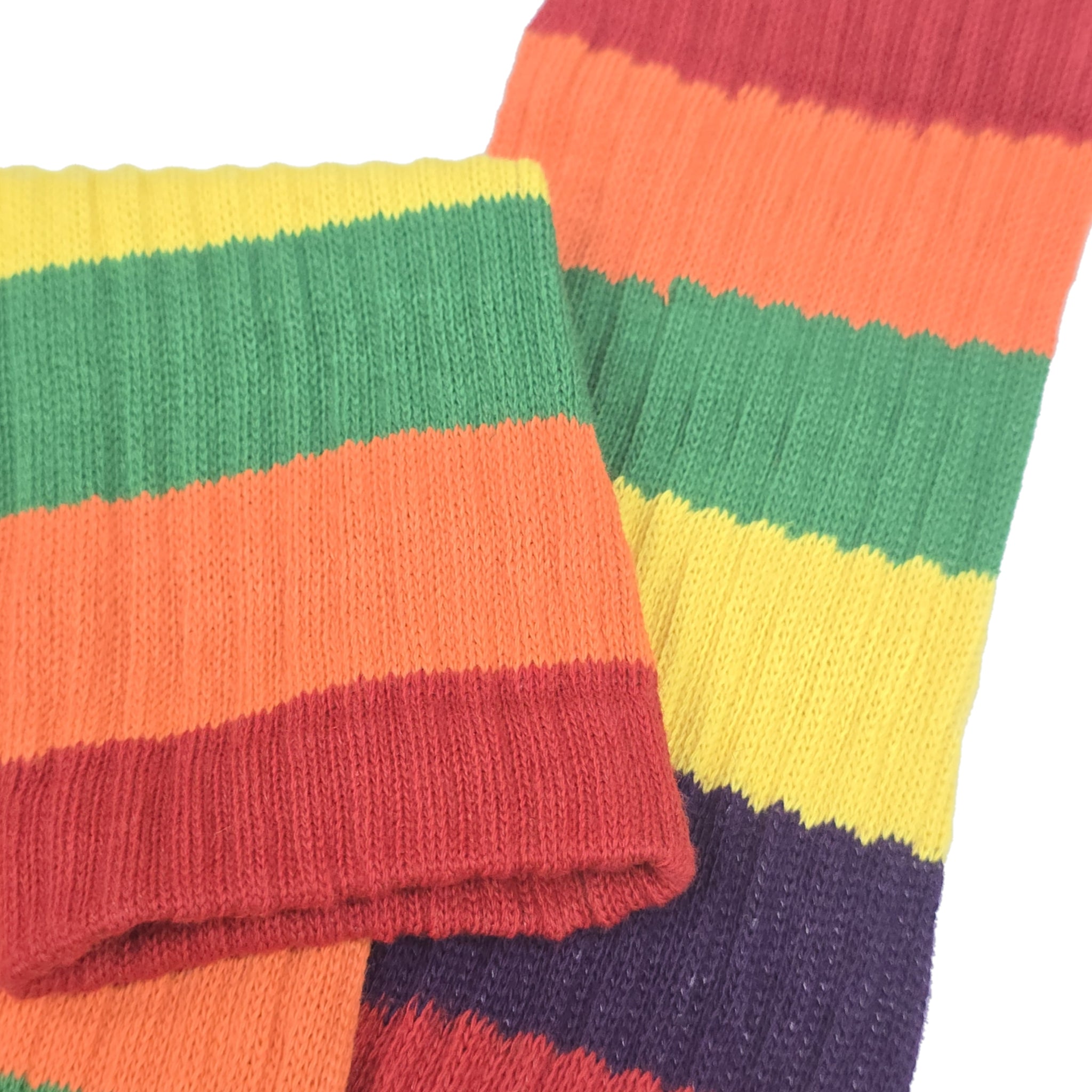 Dark Rainbow Slouch Socks (Adult Medium) - Heavyweight