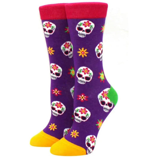 Day of the Dead Skull Socks from the Sock Panda (Adult Medium) DayDeadMd