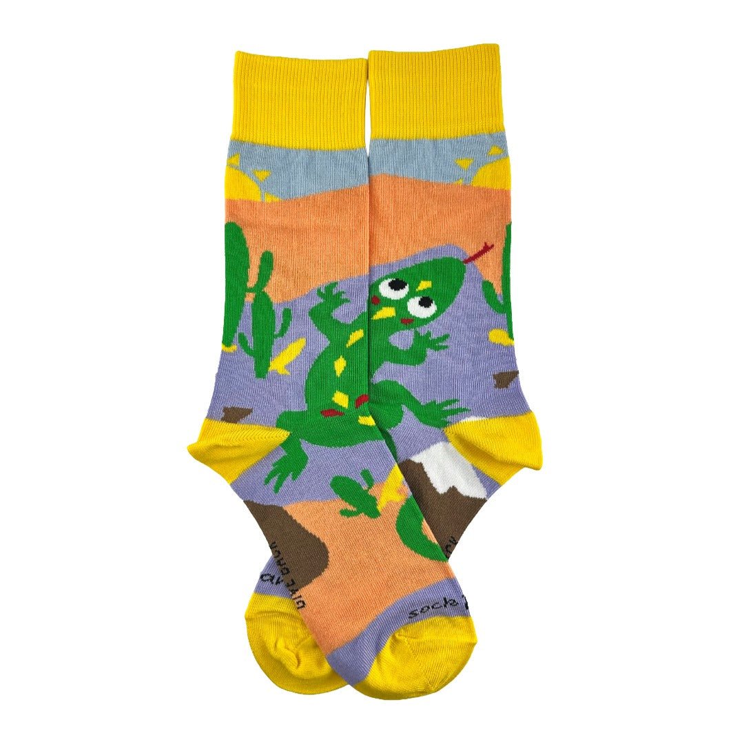 Desert Lizard Socks from the Sock Panda (Adult Medium) DesertLizardMd