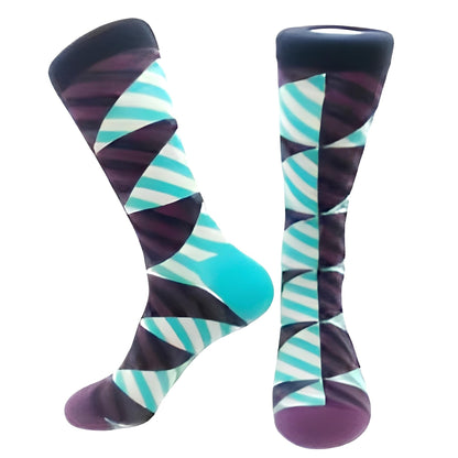 Diagonal Stripe Socks from the Sock Panda (Adult Large - Men's Shoe Sizes 8 - 12)
