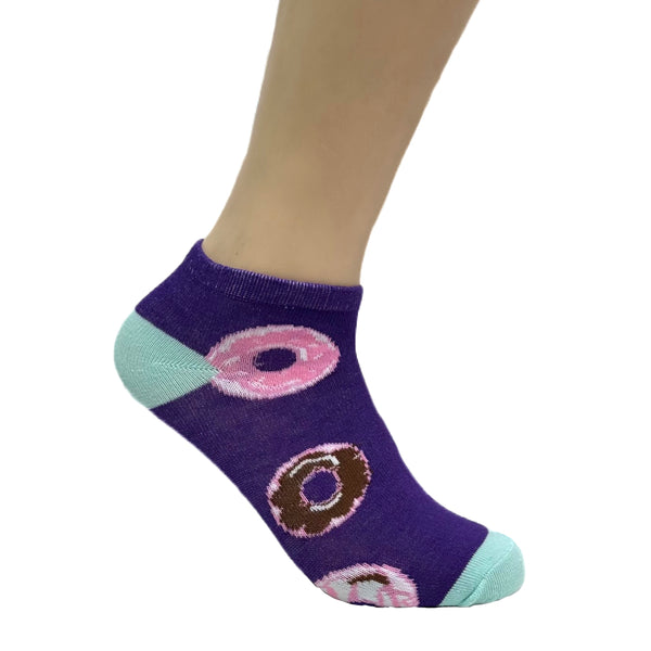 Yummy Donut Ankle Socks (Adult Medium)