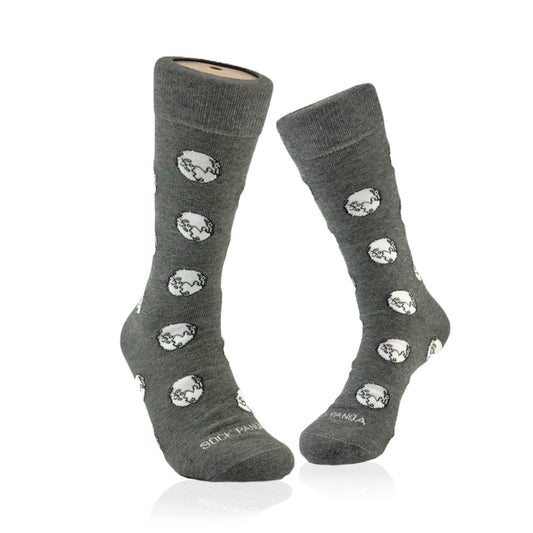Earth Pattern Socks from the Sock Panda (Adult Large - Men's Shoe Sizes 8 - 12)