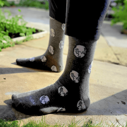Earth Pattern Socks from the Sock Panda (Adult Large - Men's Shoe Sizes 8 - 12)