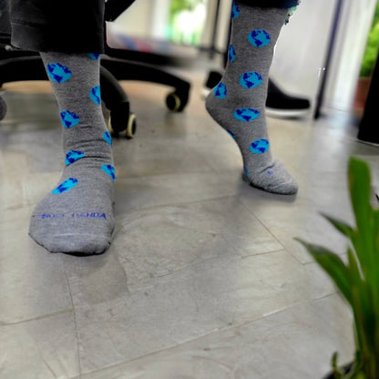 Earth Pattern Socks from the Sock Panda (Adult Medium - Women's Shoe Sizes 5 - 10)