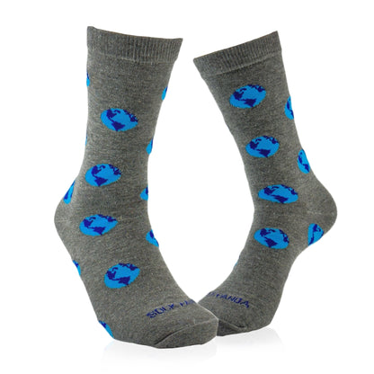 Earth Pattern Socks from the Sock Panda (Adult Medium - Women's Shoe Sizes 5 - 10)
