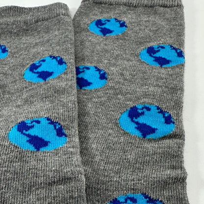 Earth Pattern Socks from the Sock Panda (Adult Medium - Women's Shoe Sizes 5 - 10)