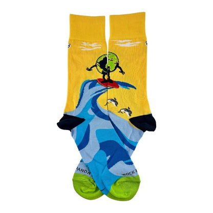Earth Surfing Socks from the Sock Panda EarthSurfLg