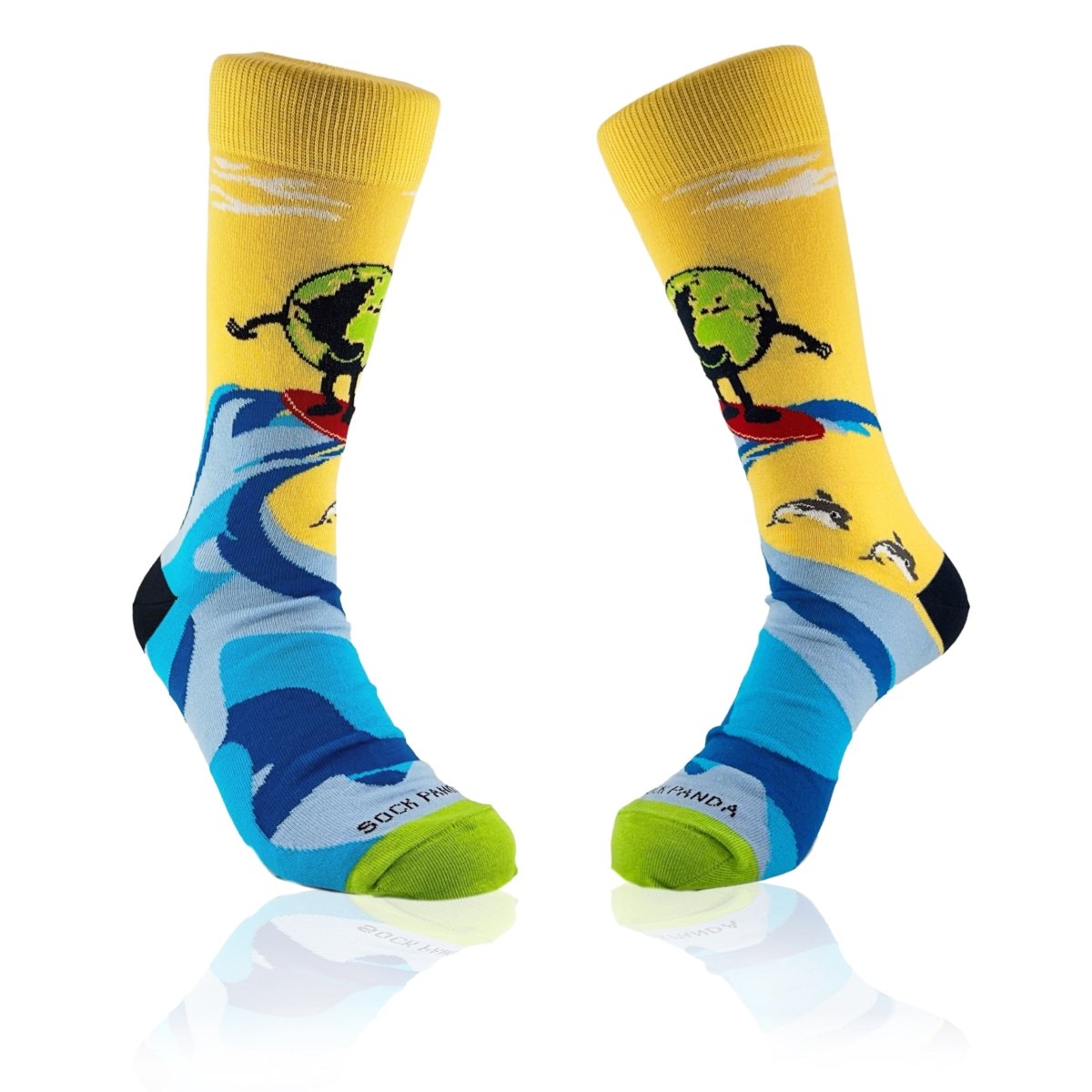 Earth Surfing Socks from the Sock Panda EarthSurfLg