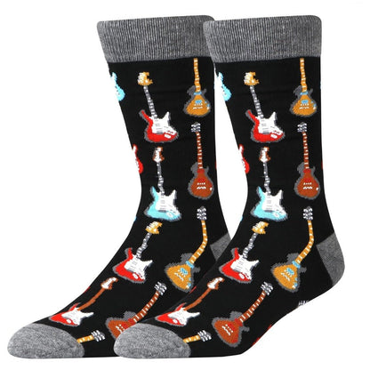Electric Guitar Pattern Socks from the Sock Panda GuitarPatternMd