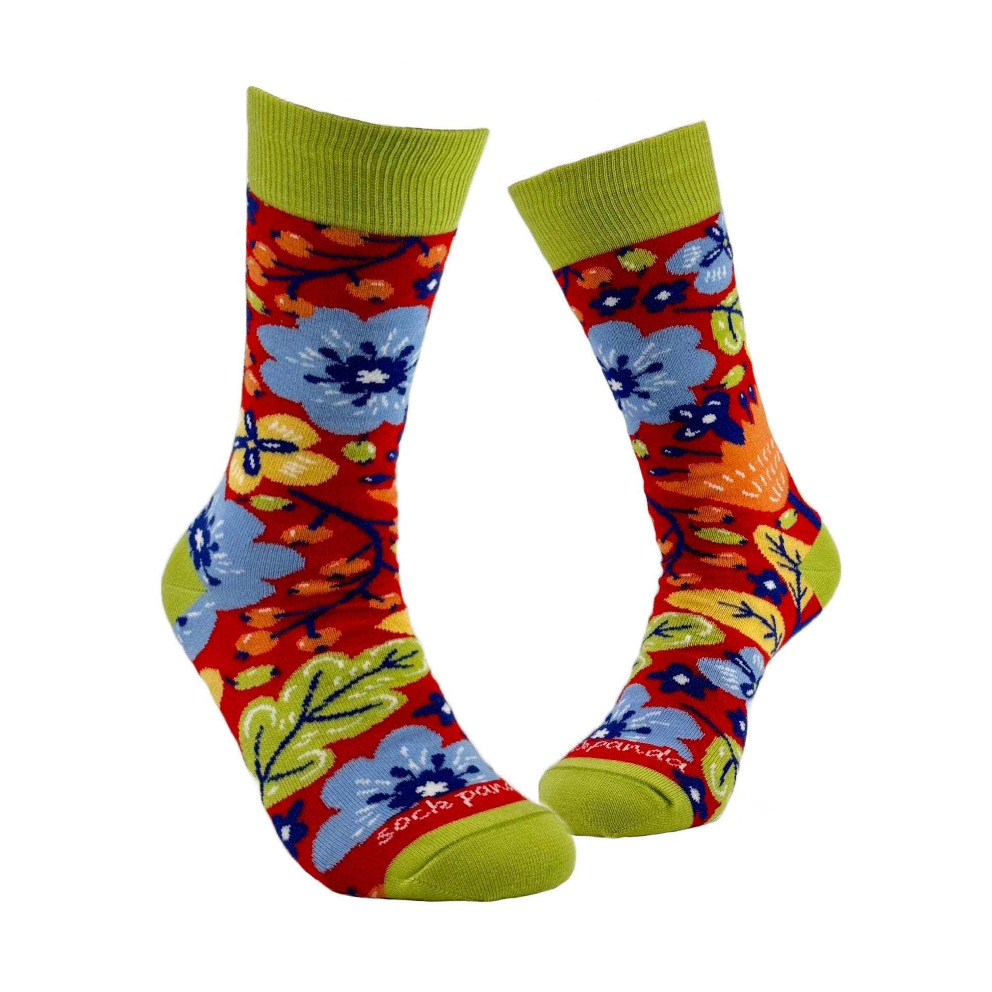 Exotic Flower Socks from the Sock Panda (Adult Medium - Women's Shoe Sizes 5 - 10)