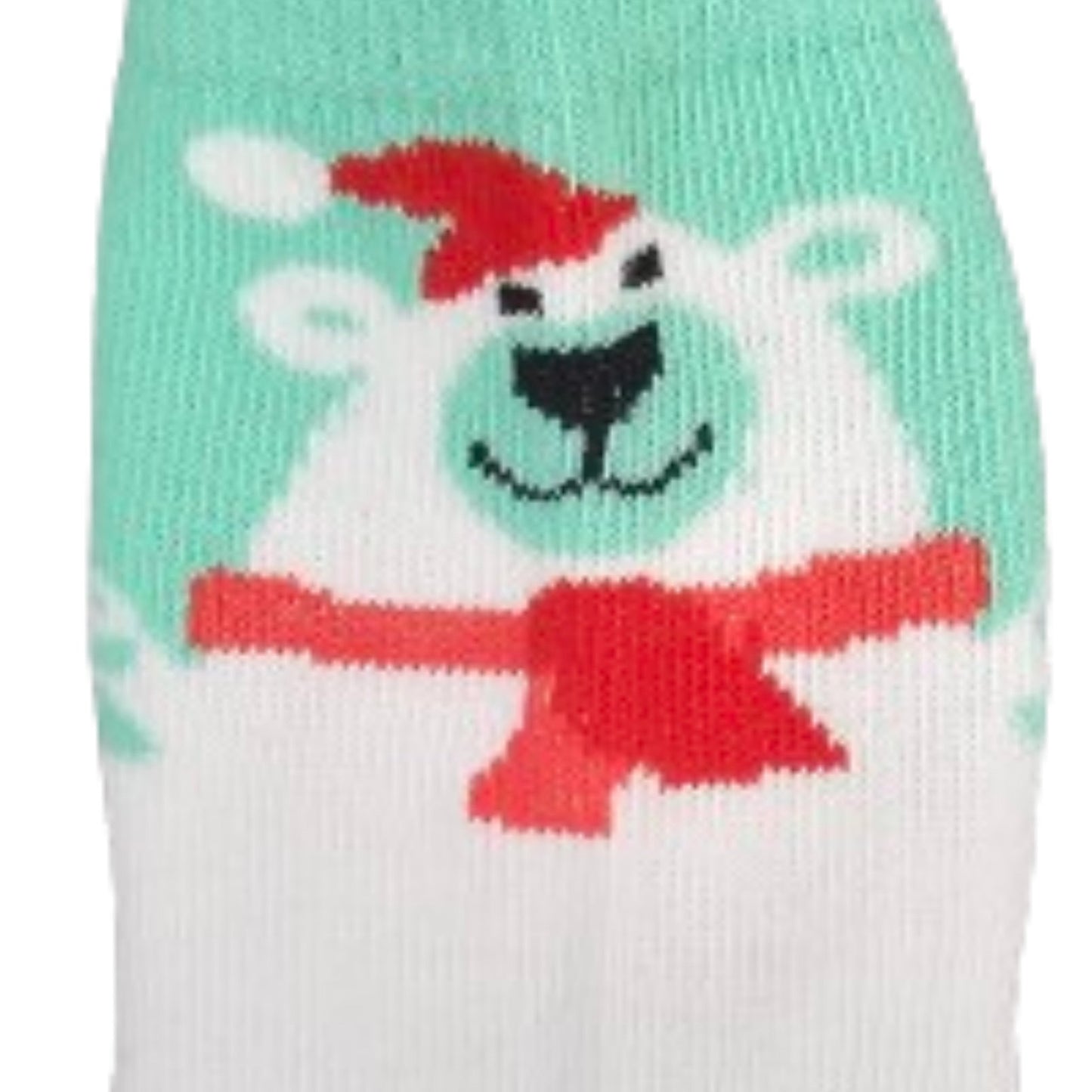 Festive Polar Bear Socks for Kids (Ages 1 - 7)
