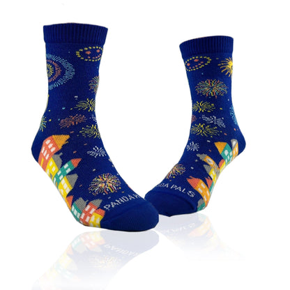 Fire Works Over the City Socks from the Sock Panda (Ages 3 - 7)