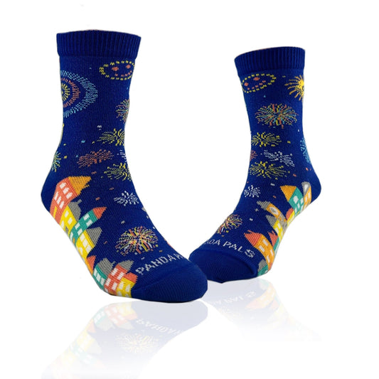 Fire Works Over the City Socks from the Sock Panda (Ages 3 - 7)