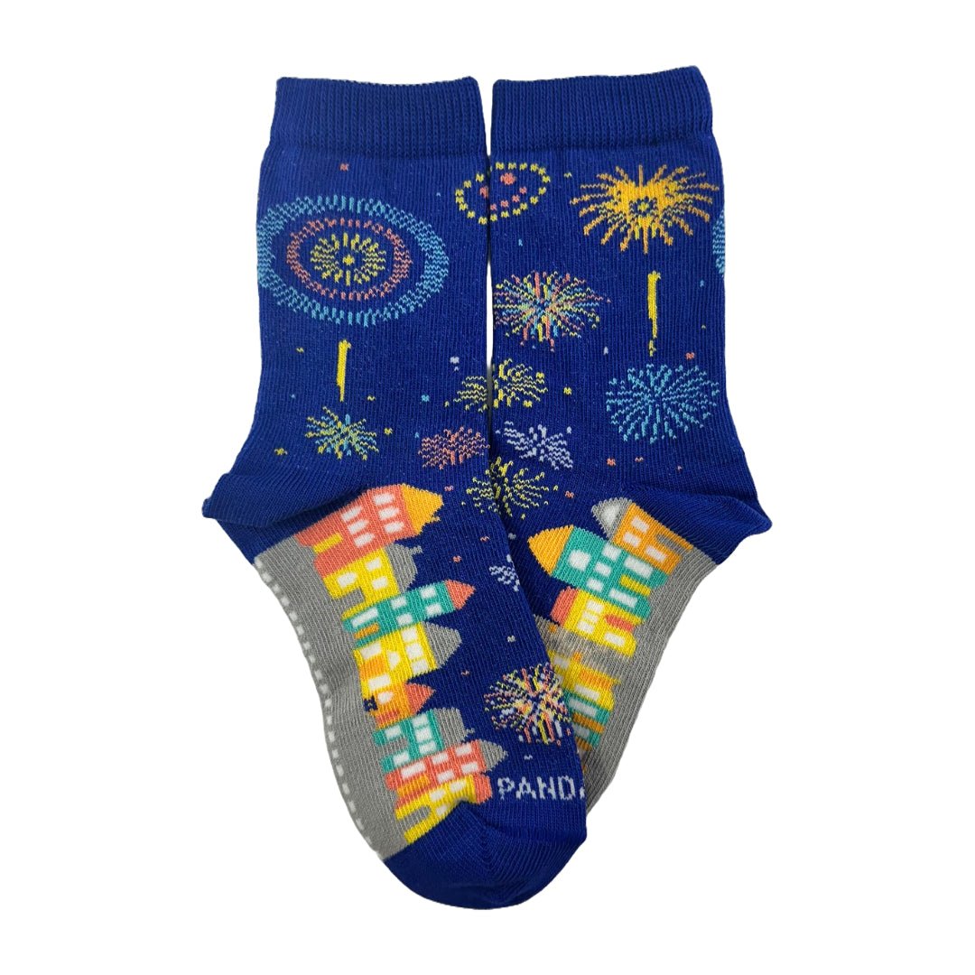 Fire Works Over the City Socks from the Sock Panda (Ages 3 - 7)