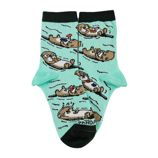 Floating Otters Socks from the Sock Panda (Ages 3 - 7)