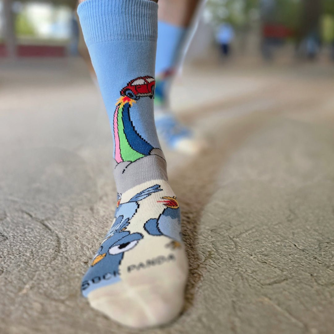 Flying Car Socks from the Sock Panda (Adult Small)