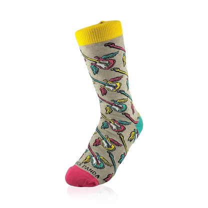 Flying Guitar Pattern Socks from the Sock Panda (Adult Small - Shoe Sizes 2 - 5)