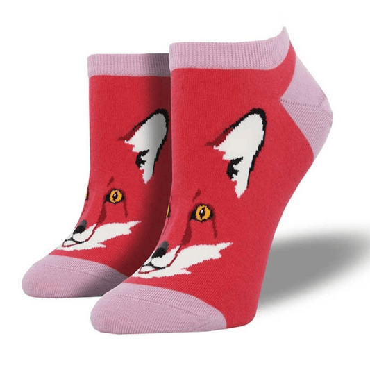 For Fox Sake Ankle Socks Adult Medium - Women's Shoe Sizes 5 - 10)