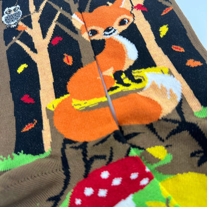 Fox in the Woods Socks from the Sock Panda (Adult Medium)