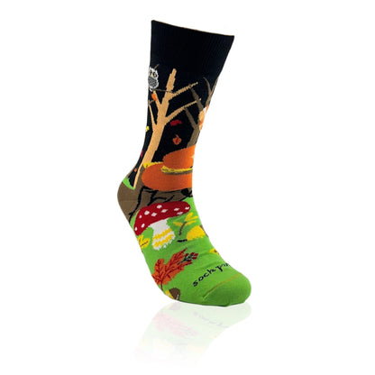 Fox in the Woods Socks from the Sock Panda (Adult Medium)