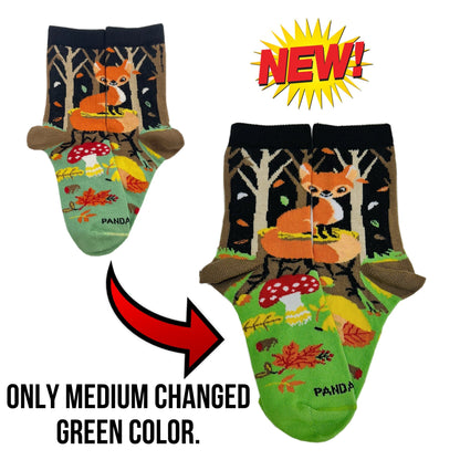 Fox in the Woods Socks from the Sock Panda (Ages 3 - 7)