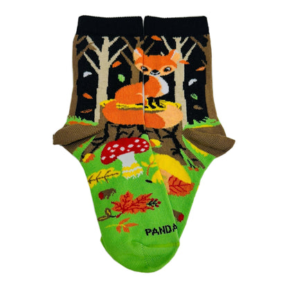 Fox in the Woods Socks from the Sock Panda (Ages 3 - 7)