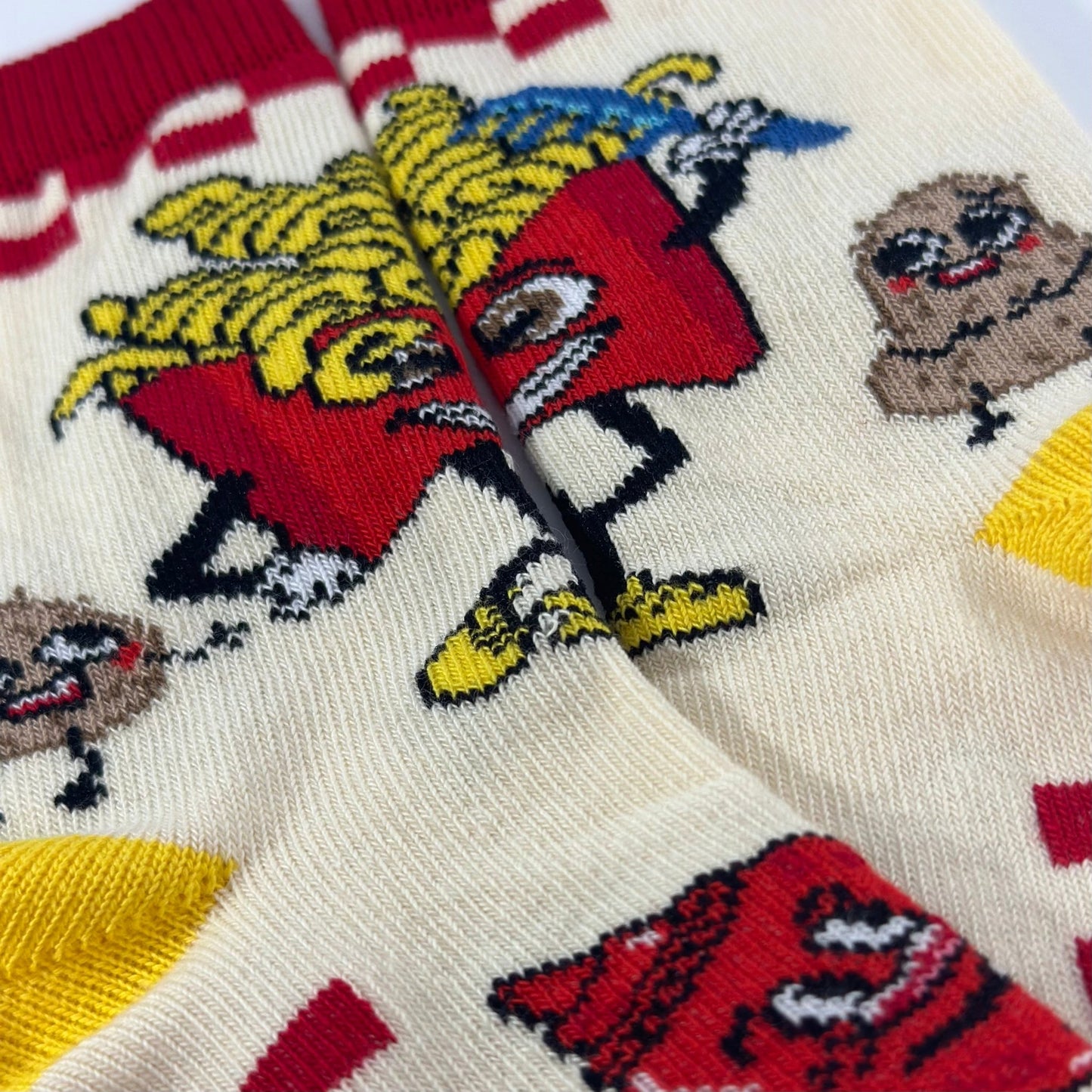 French Fry Socks from the Sock Panda (Ages 3 - 7)