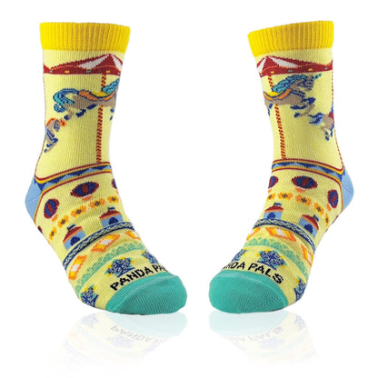 Fun Carousel Socks from the Sock Panda (Ages 3 - 7) MerryRoundMd