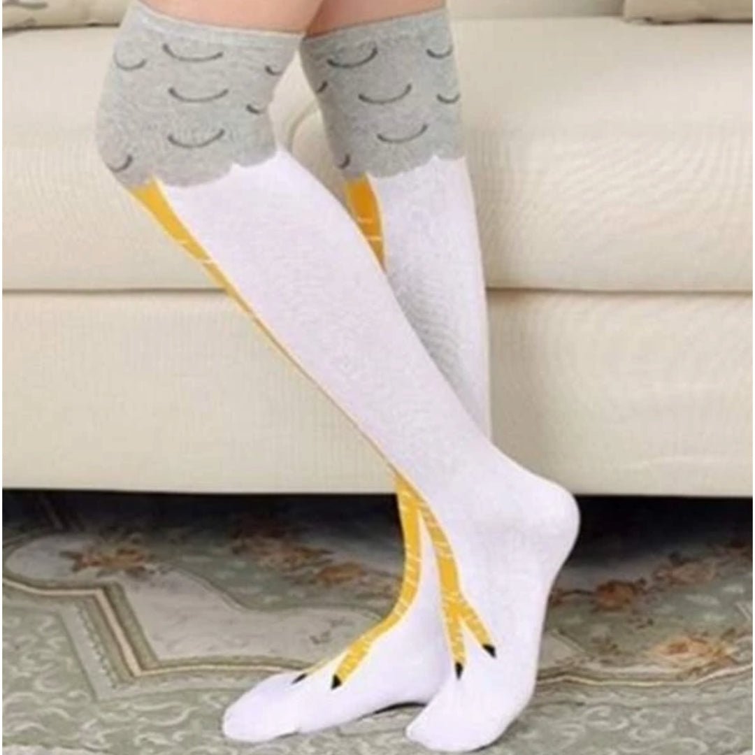 Funny Chicken Leg Socks (Thigh High)