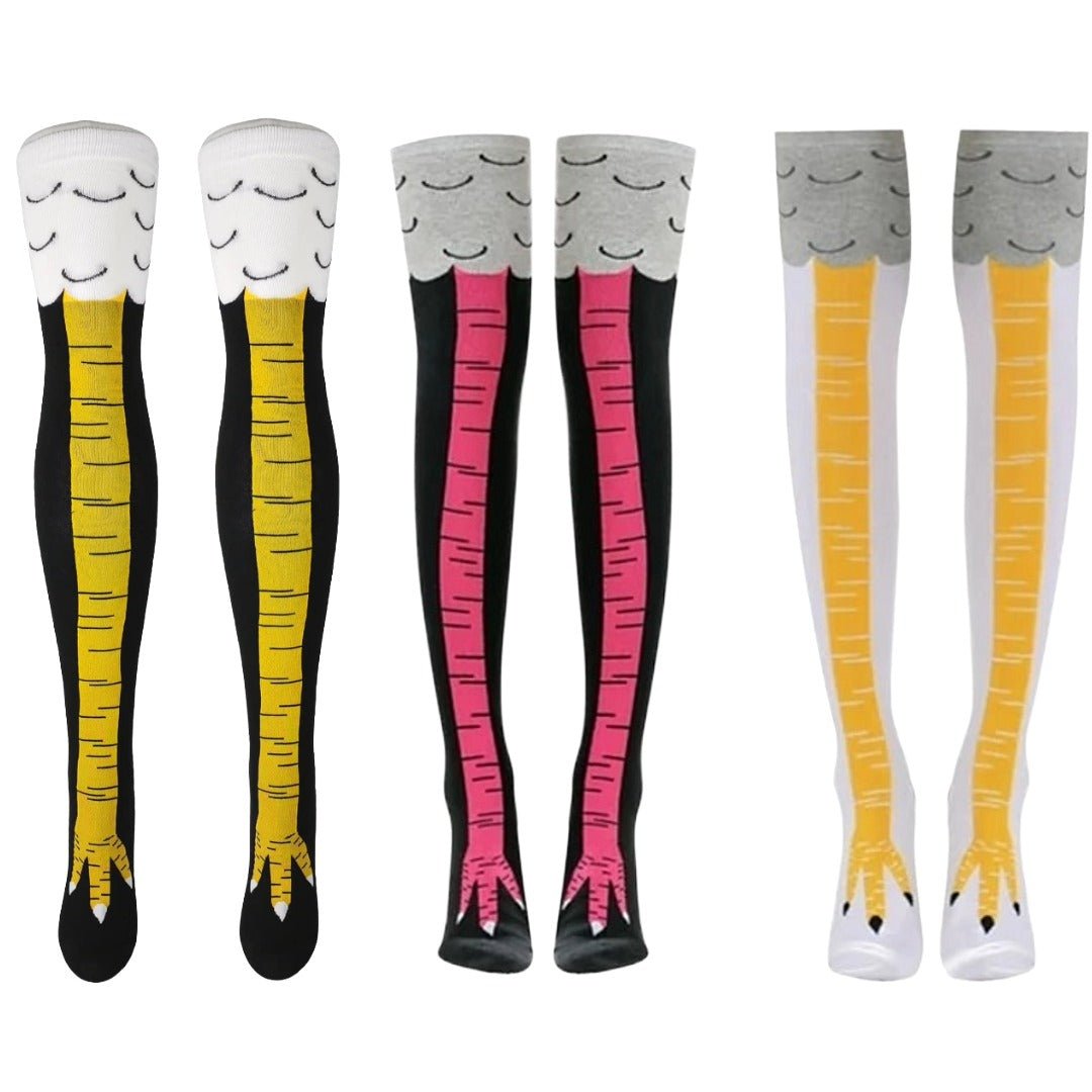 Funny Chicken Leg Socks (Thigh High) – Sock Panda